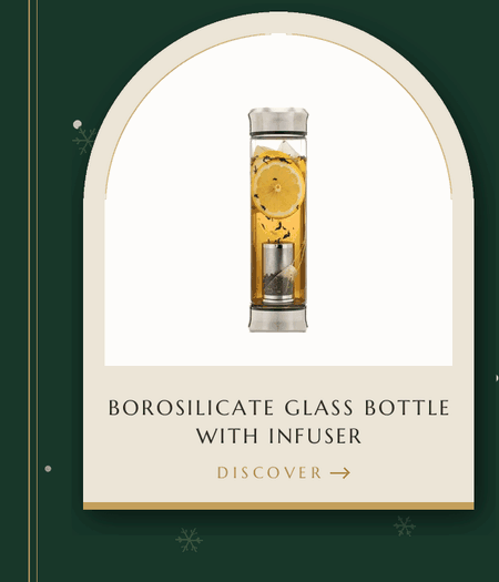 Borosilicate Glass Bottle with Infuser