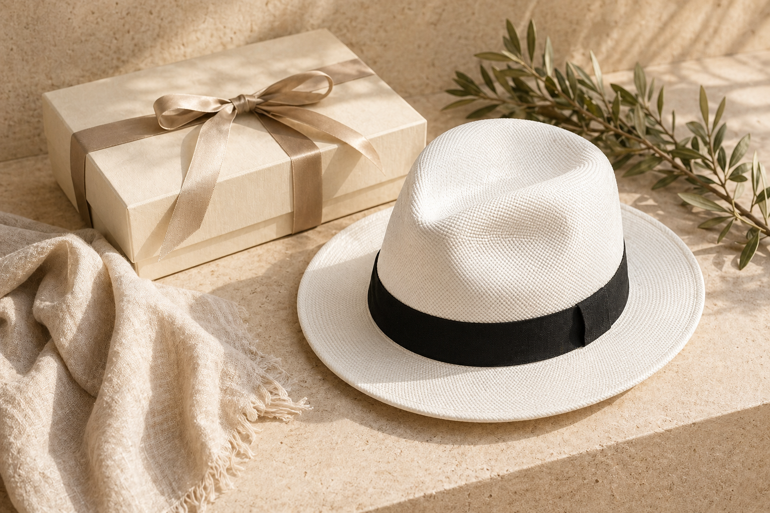 Riviera Panama Hat gifting presentation scene
